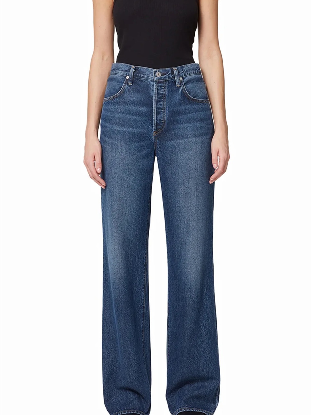 CITIZENS OF HUMANITY ANNINA 33" HIGH RISE WIDE JEANS - WESTWOOD